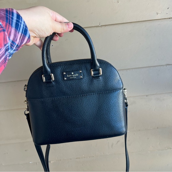 kate spade Handbags - Kate Spade Black Leather Crossbody Satchel